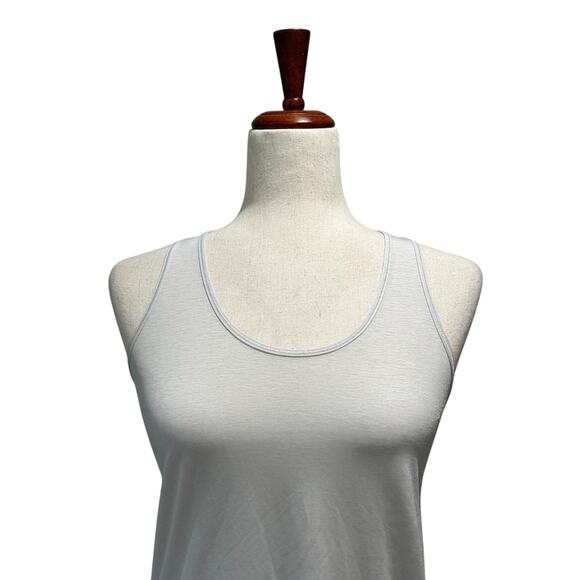 Lululemon Essential Tank Pleated XS / Small Vapour Silver Gray Jersey Racerback - Picture 6 of 11
